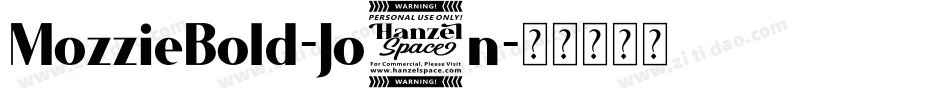 MozzieBold-Jo6n字体转换