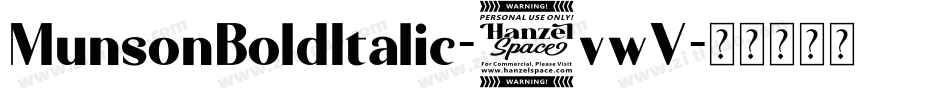 MunsonBoldItalic-5vwV字体转换