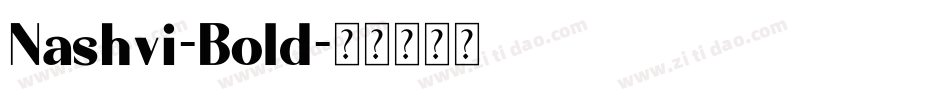 Nashvi-Bold字体转换