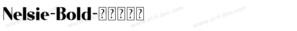 Nelsie-Bold字体转换
