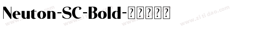 Neuton-SC-Bold字体转换