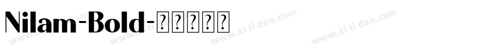 Nilam-Bold字体转换