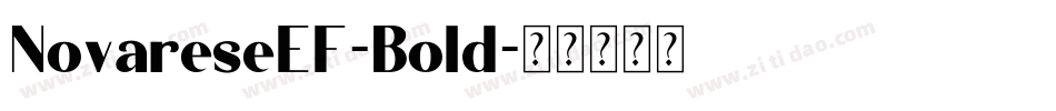 NovareseEF-Bold字体转换