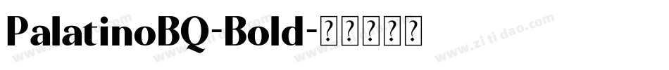 PalatinoBQ-Bold字体转换