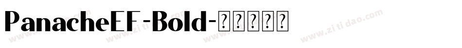 PanacheEF-Bold字体转换