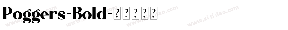 Poggers-Bold字体转换