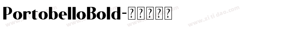 PortobelloBold字体转换