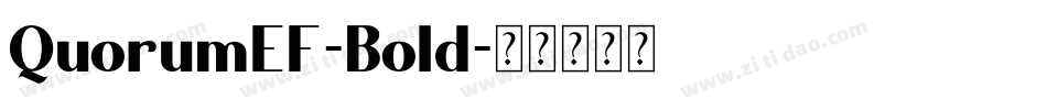 QuorumEF-Bold字体转换