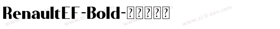 RenaultEF-Bold字体转换