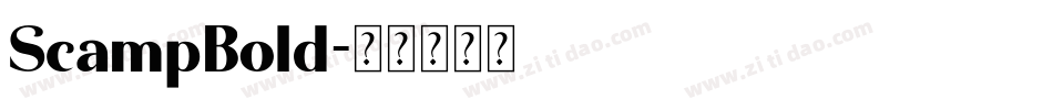 ScampBold字体转换