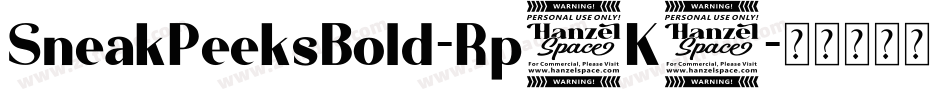 SneakPeeksBold-Rp9K6字体转换