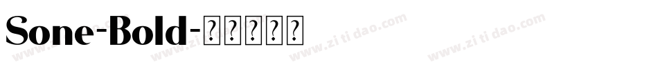 Sone-Bold字体转换