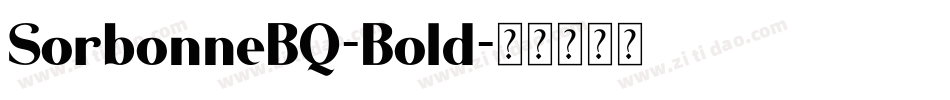 SorbonneBQ-Bold字体转换
