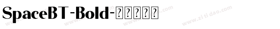 SpaceBT-Bold字体转换