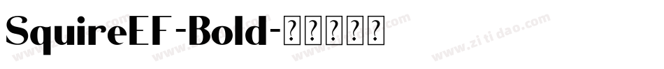 SquireEF-Bold字体转换