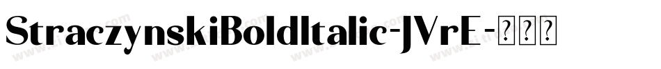 StraczynskiBoldItalic-JVrE字体转换