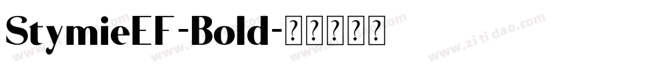 StymieEF-Bold字体转换