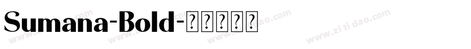 Sumana-Bold字体转换