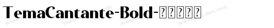 TemaCantante-Bold字体转换