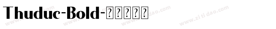 Thuduc-Bold字体转换