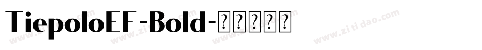 TiepoloEF-Bold字体转换