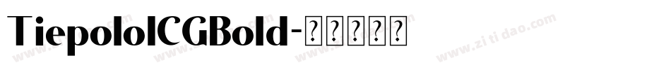 TiepoloICGBold字体转换