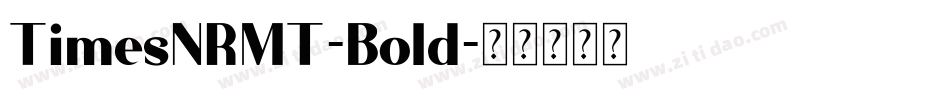 TimesNRMT-Bold字体转换