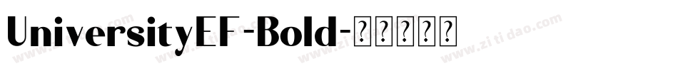 UniversityEF-Bold字体转换