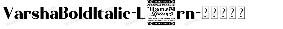 VarshaBoldItalic-L1rn字体转换