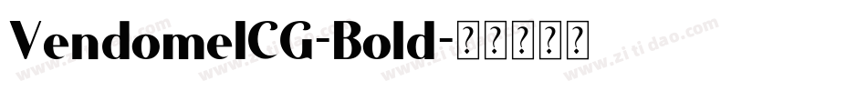 VendomeICG-Bold字体转换