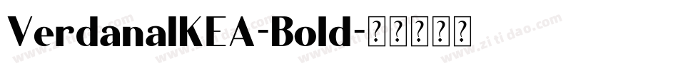 VerdanaIKEA-Bold字体转换