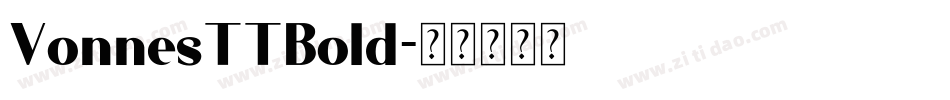 VonnesTTBold字体转换
