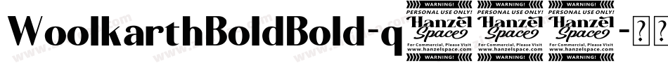 WoolkarthBoldBold-q355字体转换