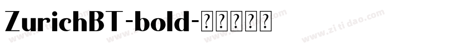 ZurichBT-bold字体转换
