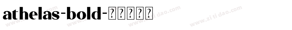 athelas-bold字体转换