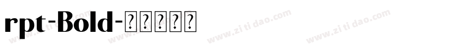 rpt-Bold字体转换