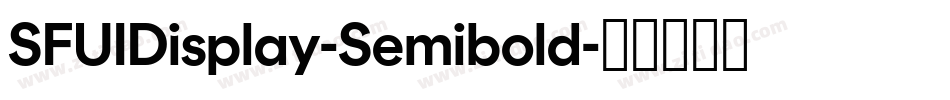 SFUIDisplay-Semibold字体转换