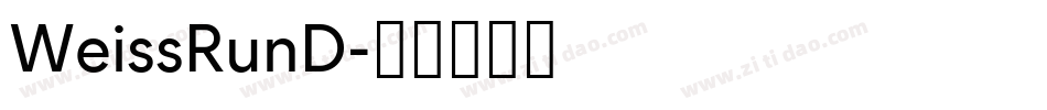 WeissRunD字体转换