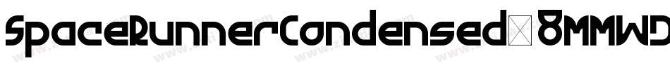 SpaceRunnerCondensed-8MMWD字体转换