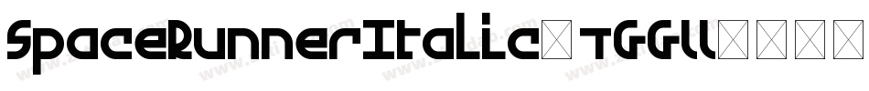 SpaceRunnerItalic-1GGLL字体转换