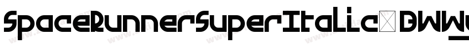 SpaceRunnerSuperItalic-BWWyV字体转换