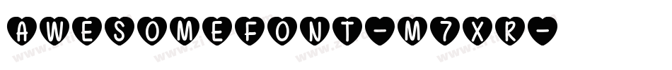 Awesomefont-M7xr字体转换
