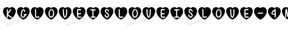 KgLoveIsLoveIsLove-4mq4字体转换