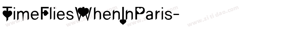 TimeFliesWhenInParis字体转换