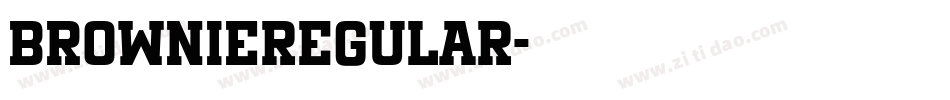 BROWNIEregular字体转换
