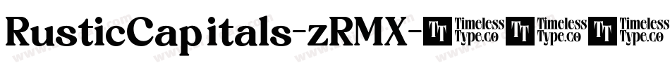 RusticCapitals-zRMX字体转换