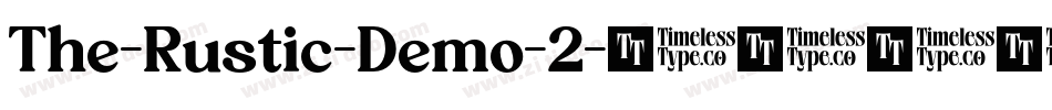 The-Rustic-Demo-2字体转换