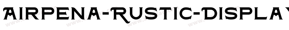 Airpena-Rustic-Display字体转换