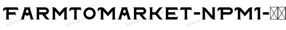 FarmToMarket-nPM1字体转换