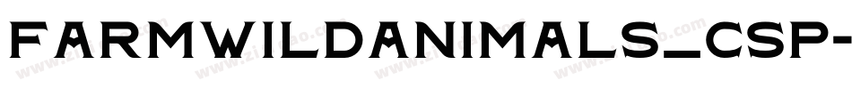 farmwildanimals_csp字体转换